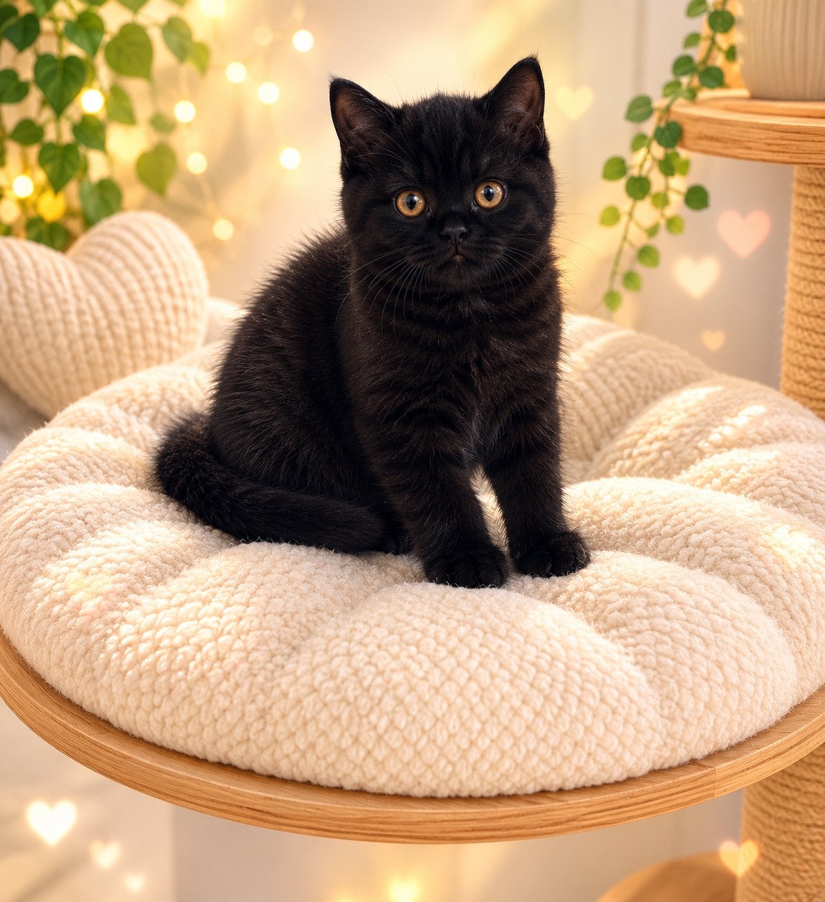 Brits korthaar lief zwart katertje, Kater