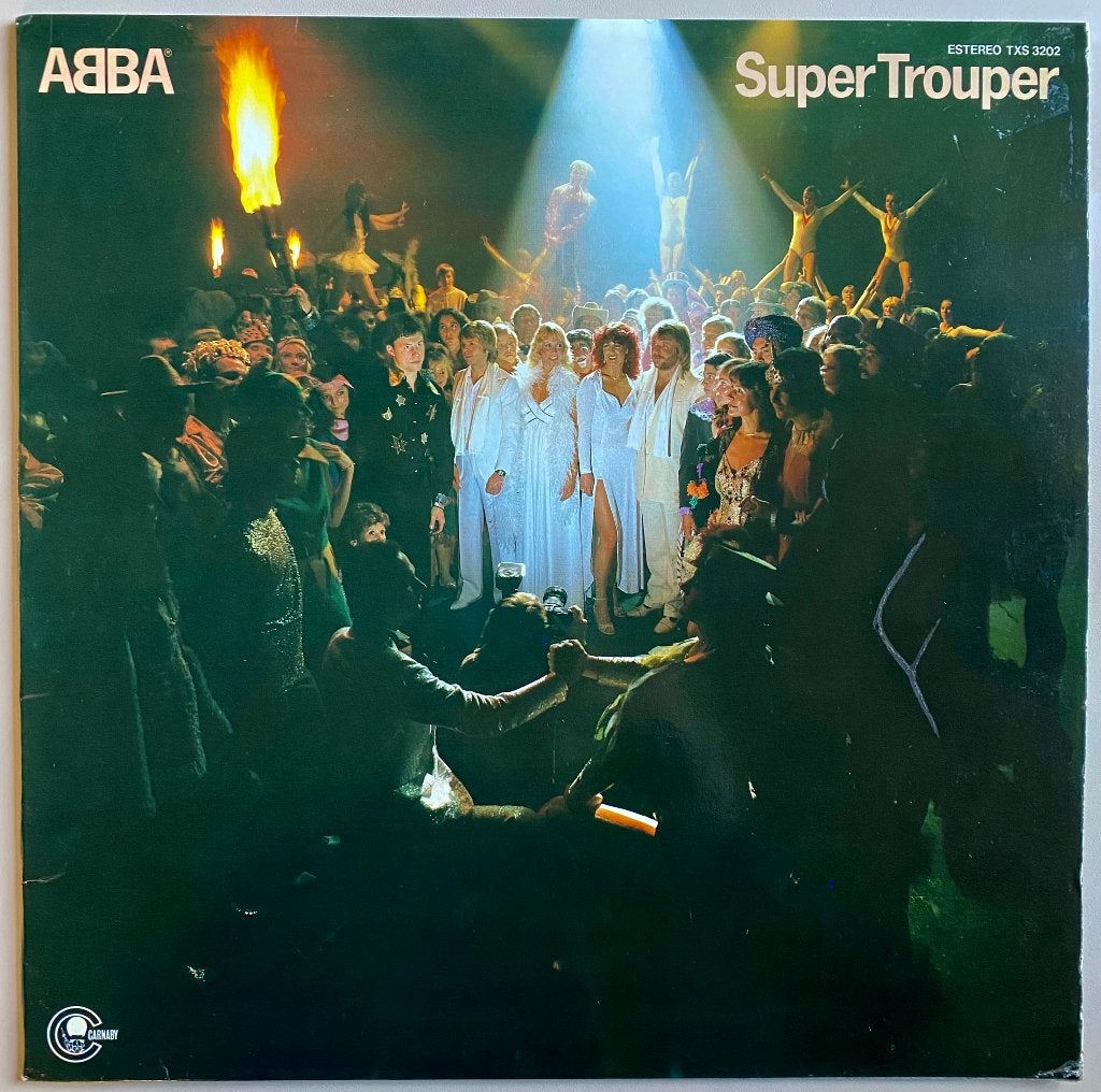 Abba _ Super Trouper lp, Cd's en Dvd's, Vinyl | Pop, Ophalen of Verzenden, Zo goed als nieuw, 12 inch, LP