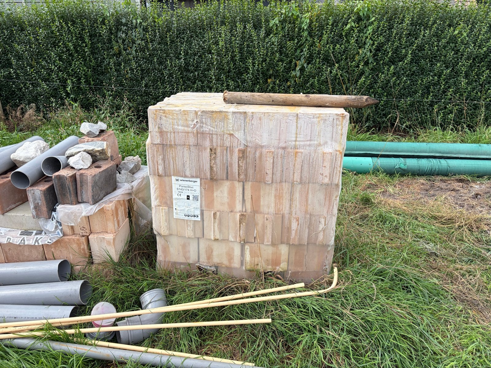 Wienerberger IsoStuc 140/174 H+D isolatiestenen, Ophalen, Nieuw, Bakstenen