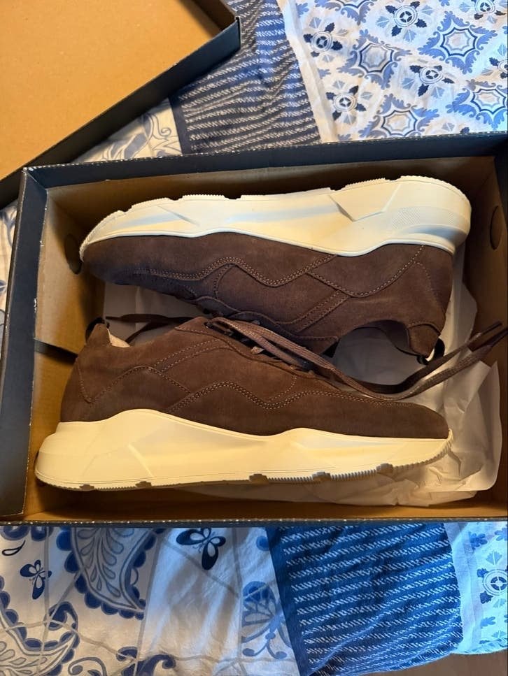 Nieuwe Blackstone suède sneakers chocoladebruin, maat 40, Ophalen of Verzenden, Nieuw, Bruin, Sneakers of Gympen