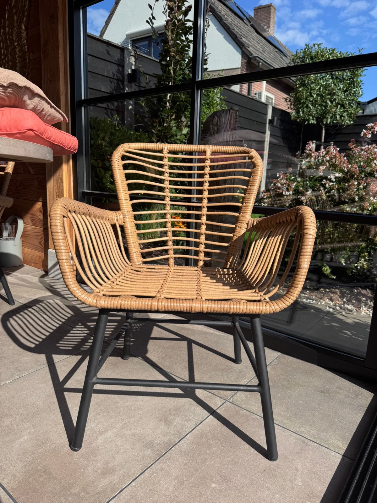 Set tuinstoelen, Tuin en Terras, Tuinstoelen, Ophalen, Zo goed als nieuw, Kunststof