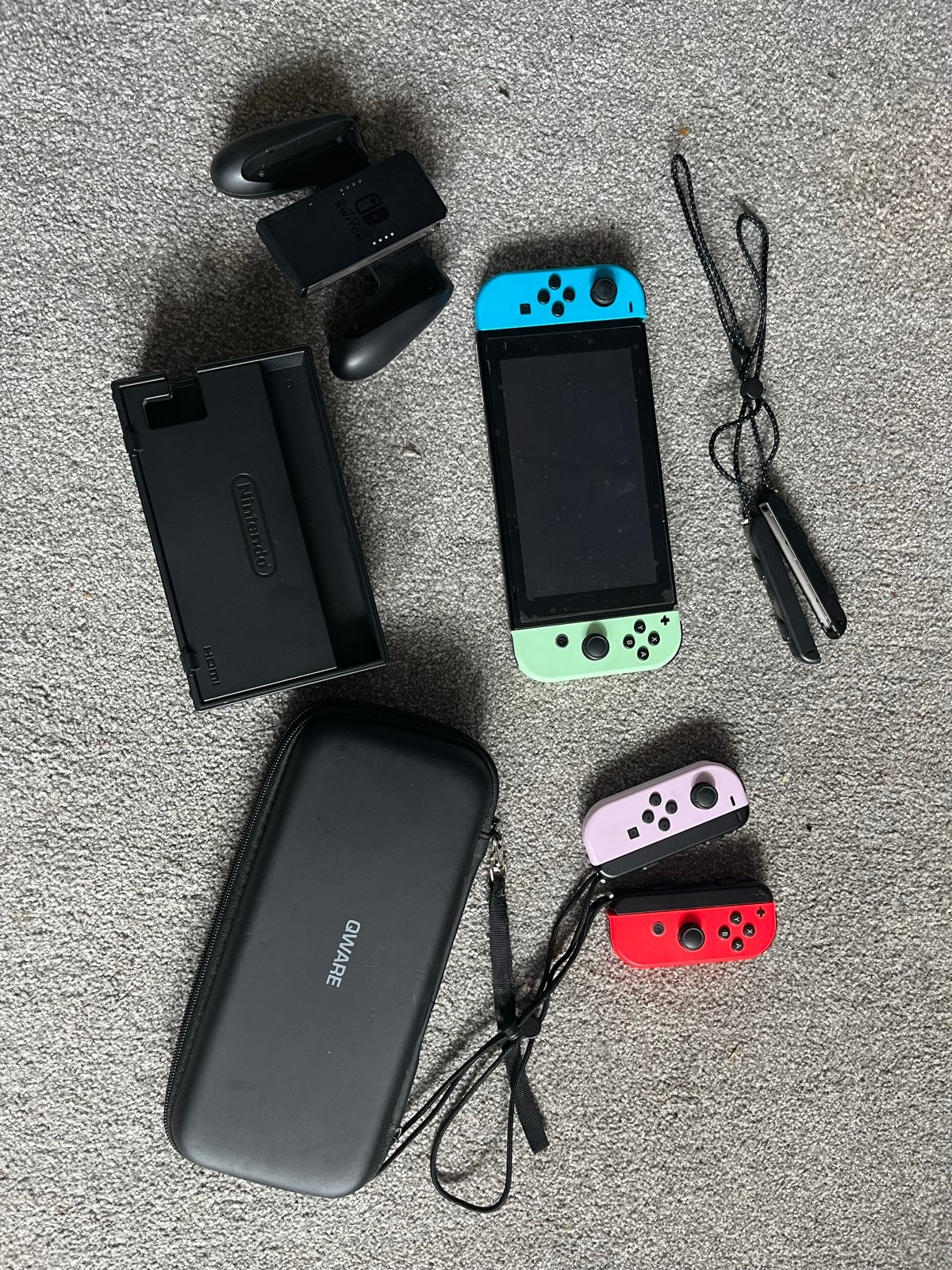Nintendo Switch met 4 controllers en accessoires, Ophalen, Gebruikt, Met 3 controllers of meer, Switch Original