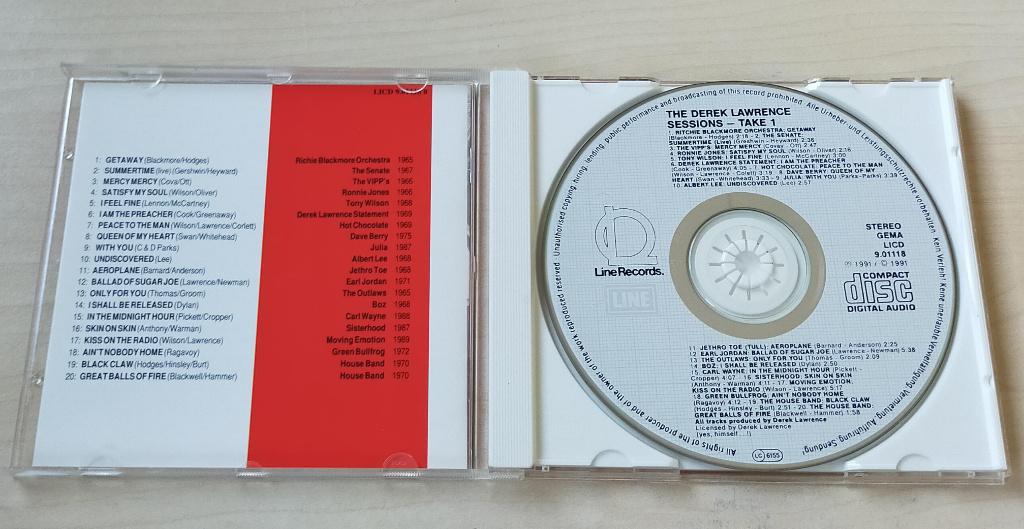 The Derek Lawrence Sessions Take 1 CD Ritchie Blackmore, Ophalen of Verzenden, Gebruikt, Poprock