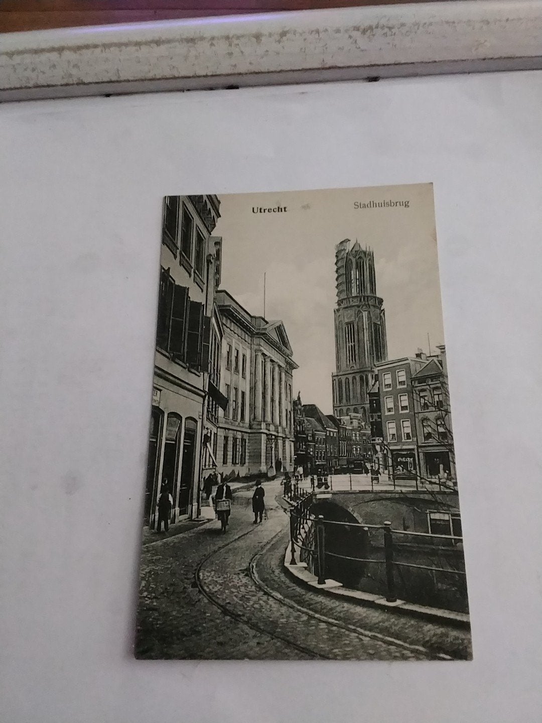 Oude Ansichtkaart Utrecht Stadhuisbrug Domtoren, Ophalen of Verzenden, Voor 1920, Ongelopen, Utrecht