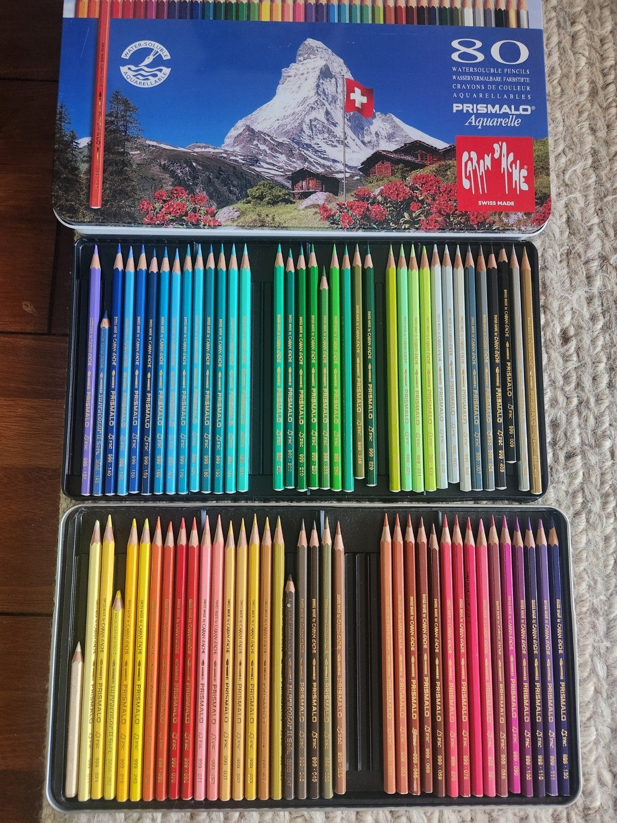 Caran d'Ache & Faber-Castell Aquarelpotloden Set, Hobby en Vrije tijd, Tekenen, Ophalen of Verzenden