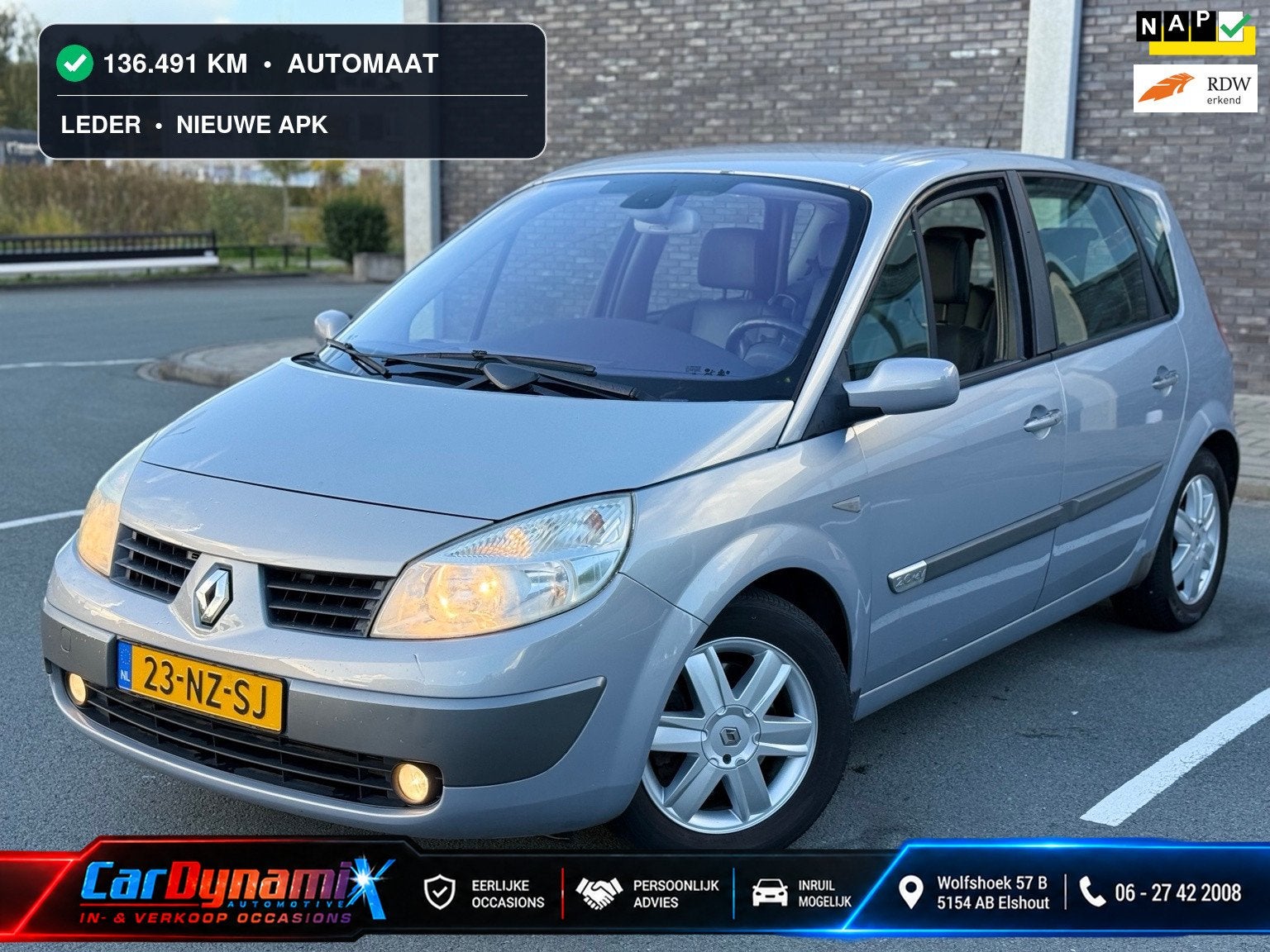Renault Scénic 2.0-16V Privilège Luxe|136dkm|NAP|Autom.|Le, Auto's, 1998 cc, 135 pk, 4 cilinders, Beige