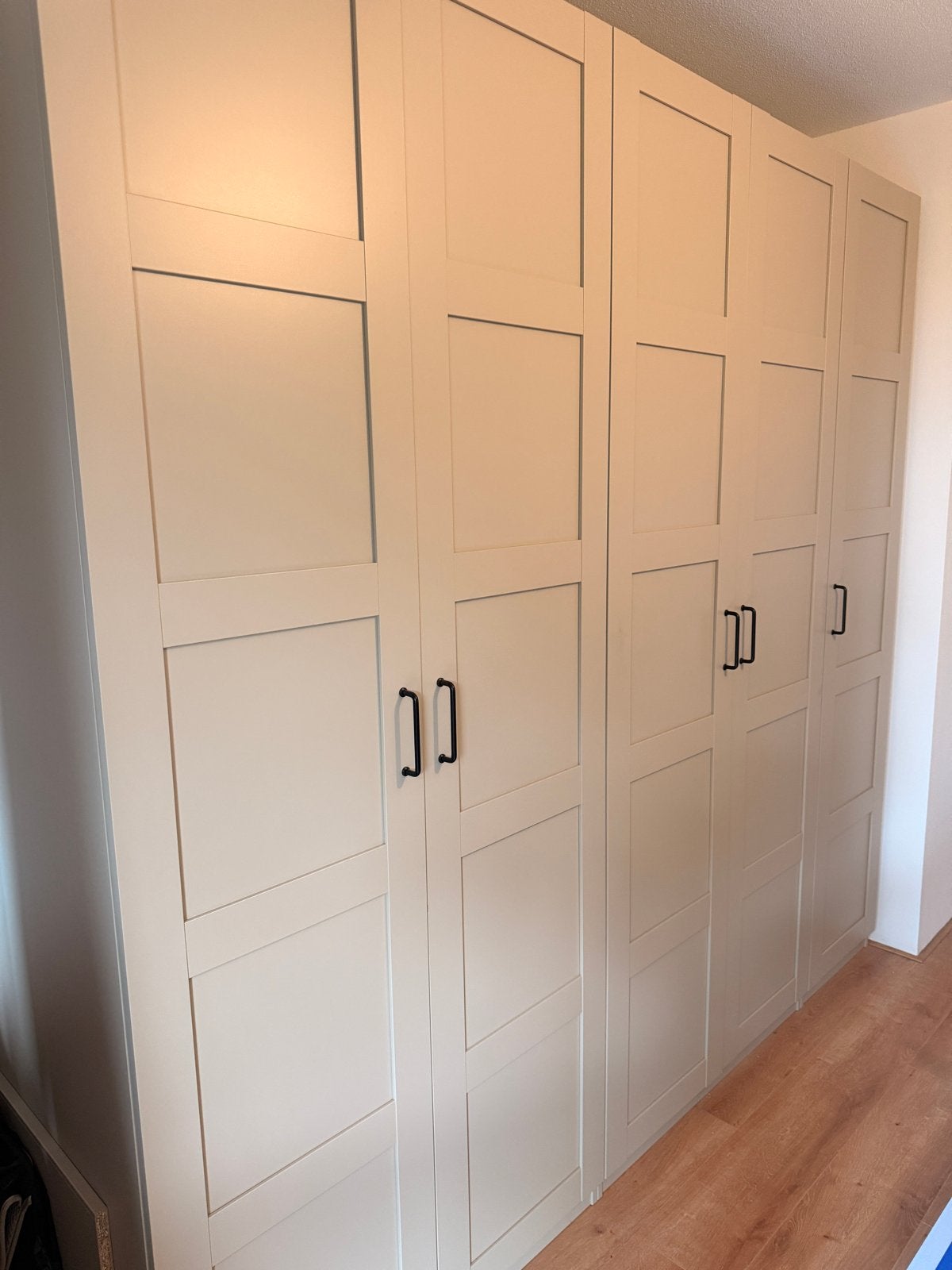 IKEA PAX Kledingkastcombinatie met BERGSBO deuren, Ophalen, 100 tot 150 cm, 200 cm of meer, Zo goed als nieuw