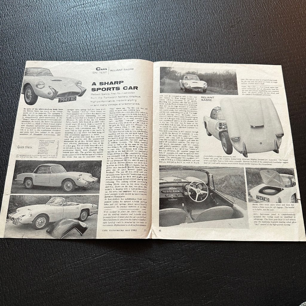 #21) RELIANT Sabre - 1962, Verzenden, Gelezen, Overige merken