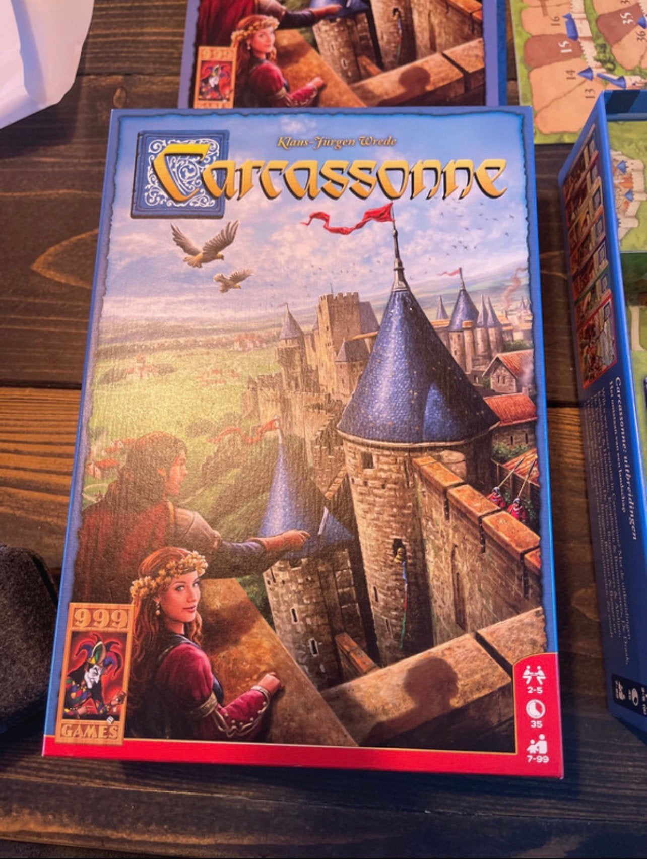Carcasonne bordspel nieuw, Ophalen of Verzenden, Zo goed als nieuw