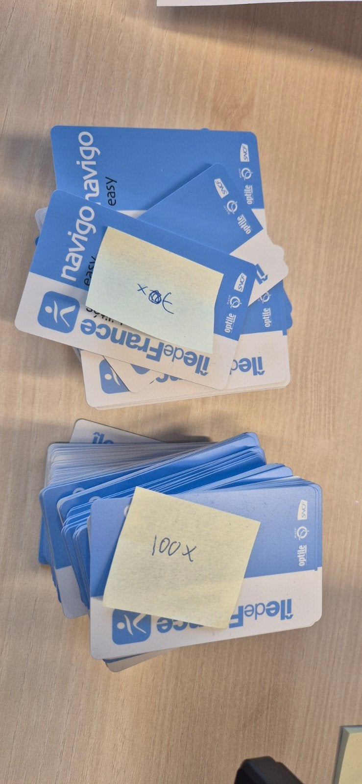 165x transport passen Parijs, Tickets en Kaartjes, Eén persoon, Met bestemming of datum