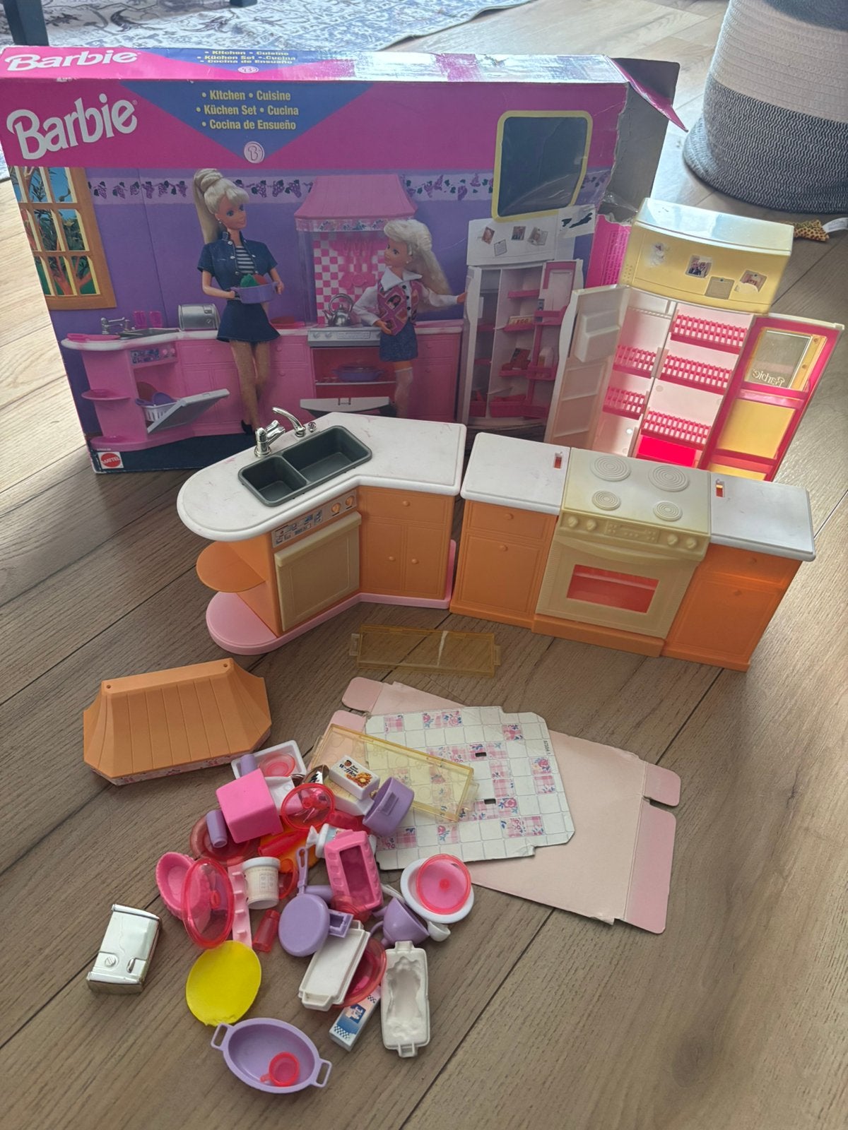 Vintage barbie keuken set, Kinderen en Baby's, Ophalen, Gebruikt, Toebehoren