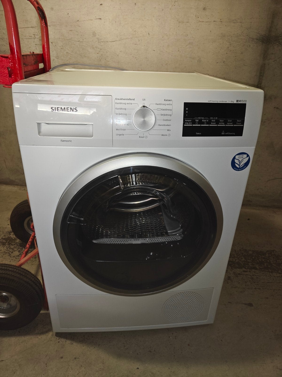 Siemens  droger, Ophalen, Gebruikt, 8 tot 10 kg, Voorlader