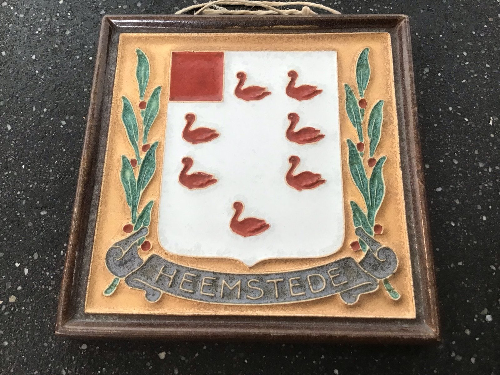 Porceleyne Fles Cloisonne Tegel Wapen Heemstede, Ophalen of Verzenden