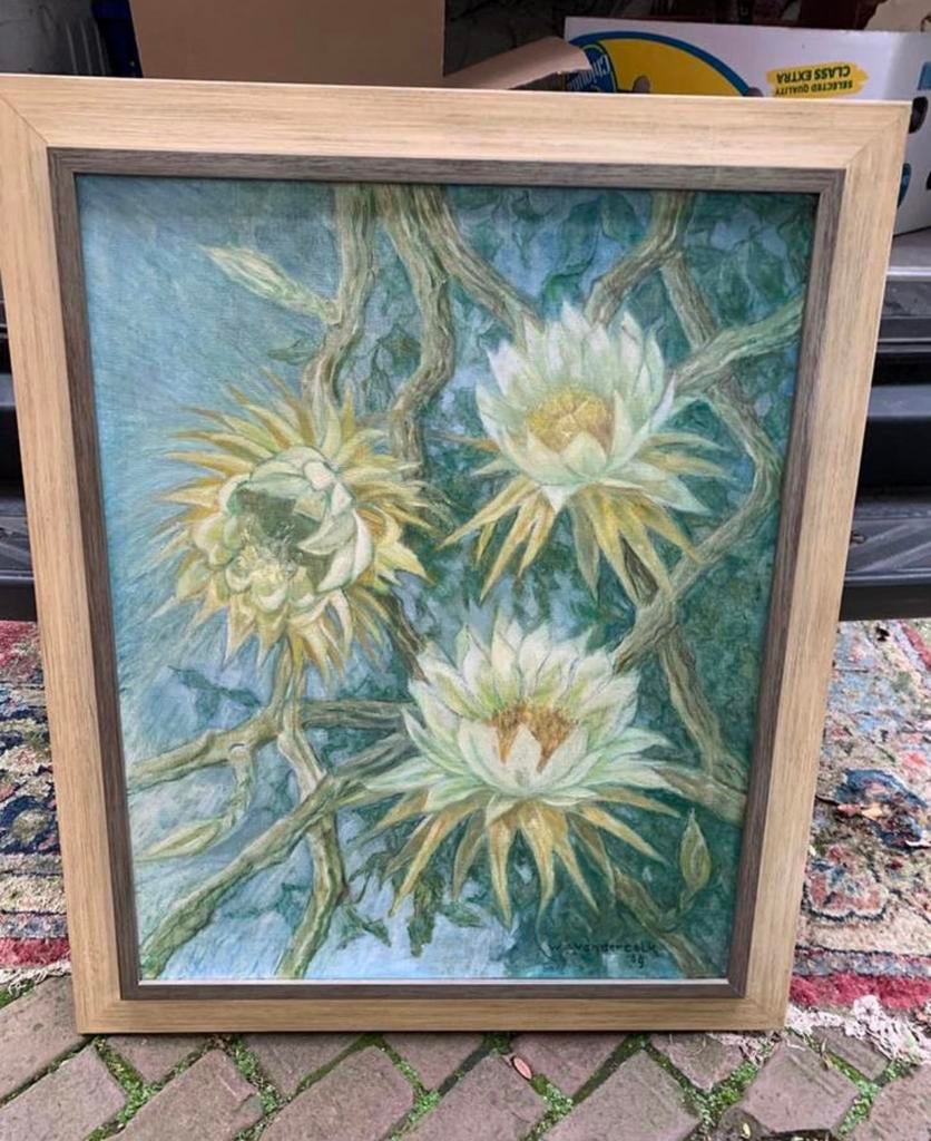 Schilderij stilleven kunstenaar Willem van der Colk Haarlem., Ophalen of Verzenden