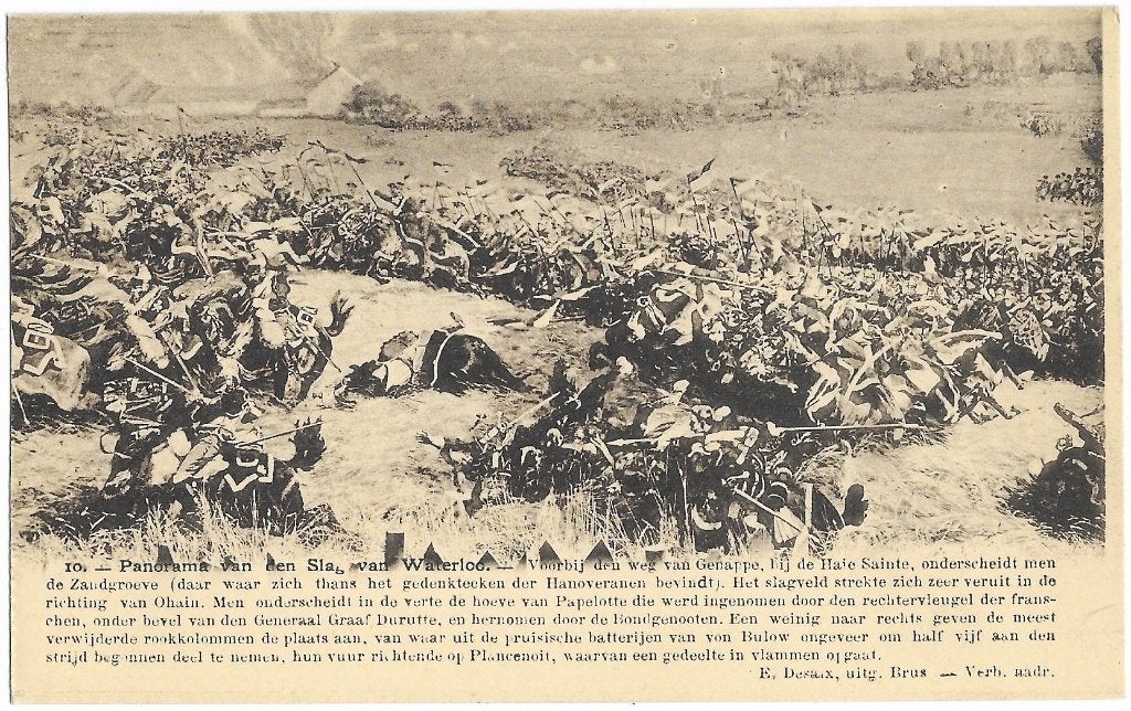 Waterloo, Slag bij, paarden, kanon, ridders, lans, Verzenden, Voor 1920, Ongelopen, Waals-Brabant