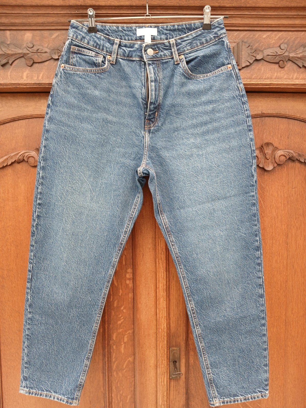 H&M Blauwe Jeans Maat 42, Kleding | Dames, Spijkerbroeken en Jeans, H&M, Ophalen of Verzenden