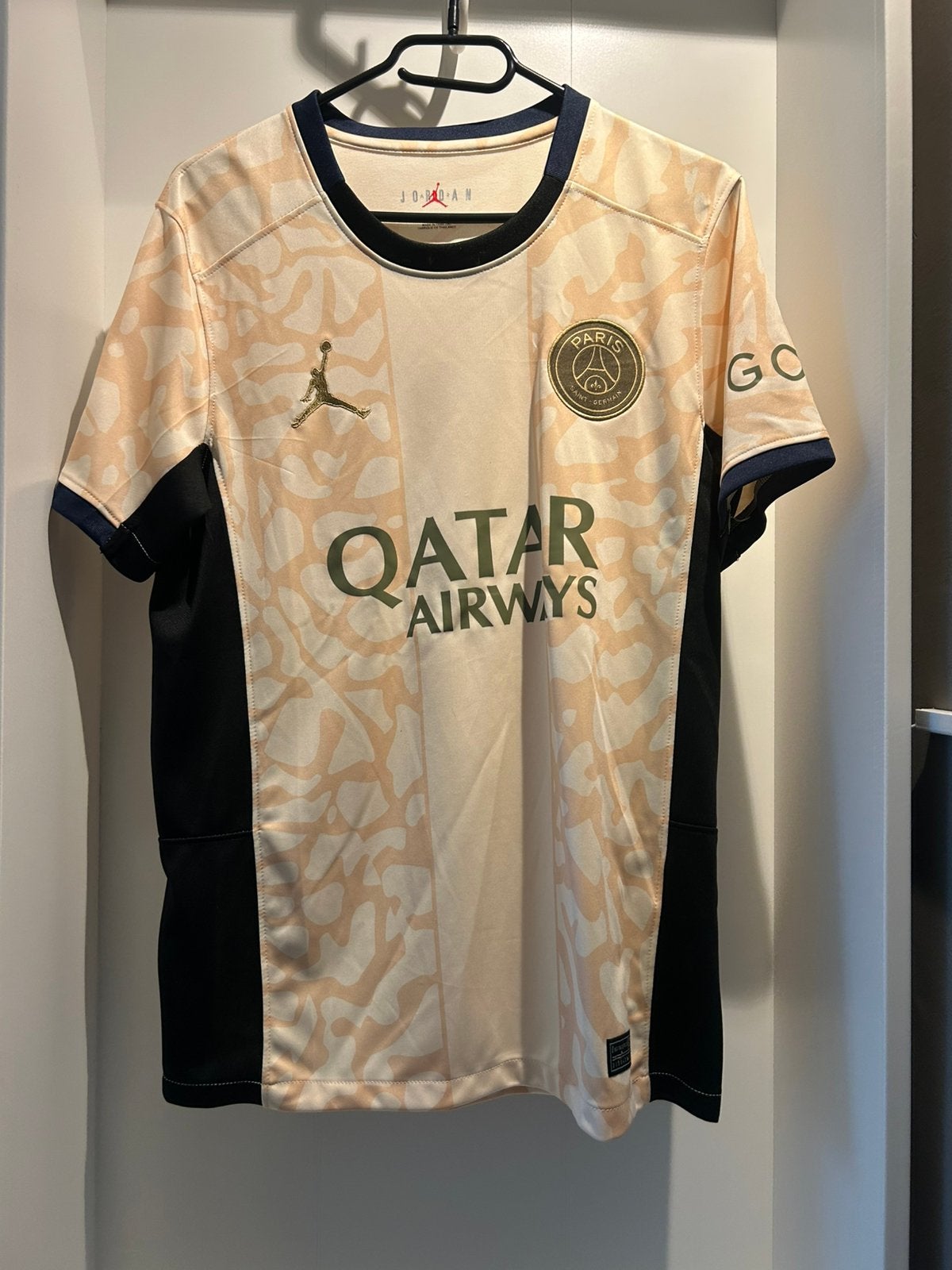 Paris Saint Germain 4th shirt 23/24 Kylian Mbappe, Zwart, Ophalen of Verzenden, Zo goed als nieuw, Korte mouw