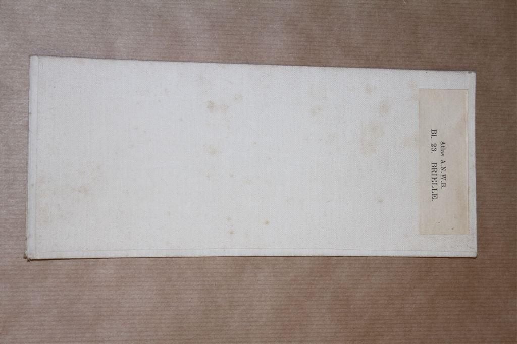 Oude stafkaart - Brielle - 1928, Boeken, Gelezen, Ophalen of Verzenden, Landkaart, 1800 tot 2000