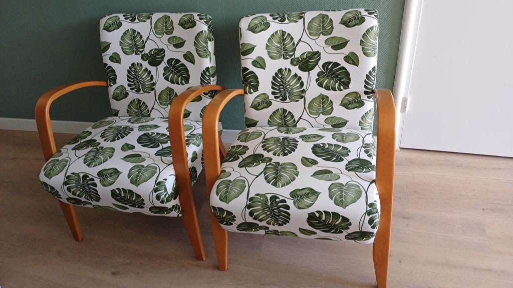 2 fauteuils van Ikea (opnieuw bekleed), Ophalen, Zo goed als nieuw, Stof