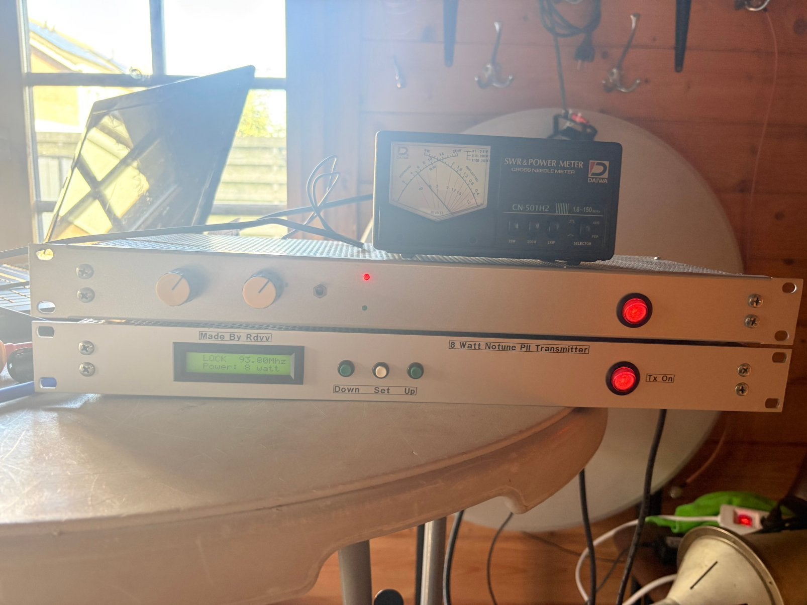 Rdvv fm Stuurzender 8W en Stereo encoder 4x sample, Ophalen of Verzenden, Gebruikt, Zender