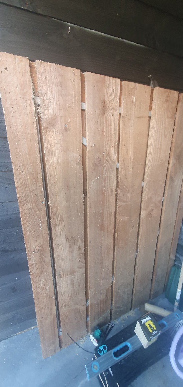 Eikenhouten Tuinpoort/Tuinhek - 180x130x6,5cm, Tuin en Terras, Gebruikt, 100 tot 150 cm, Ophalen of Verzenden, Looppoort