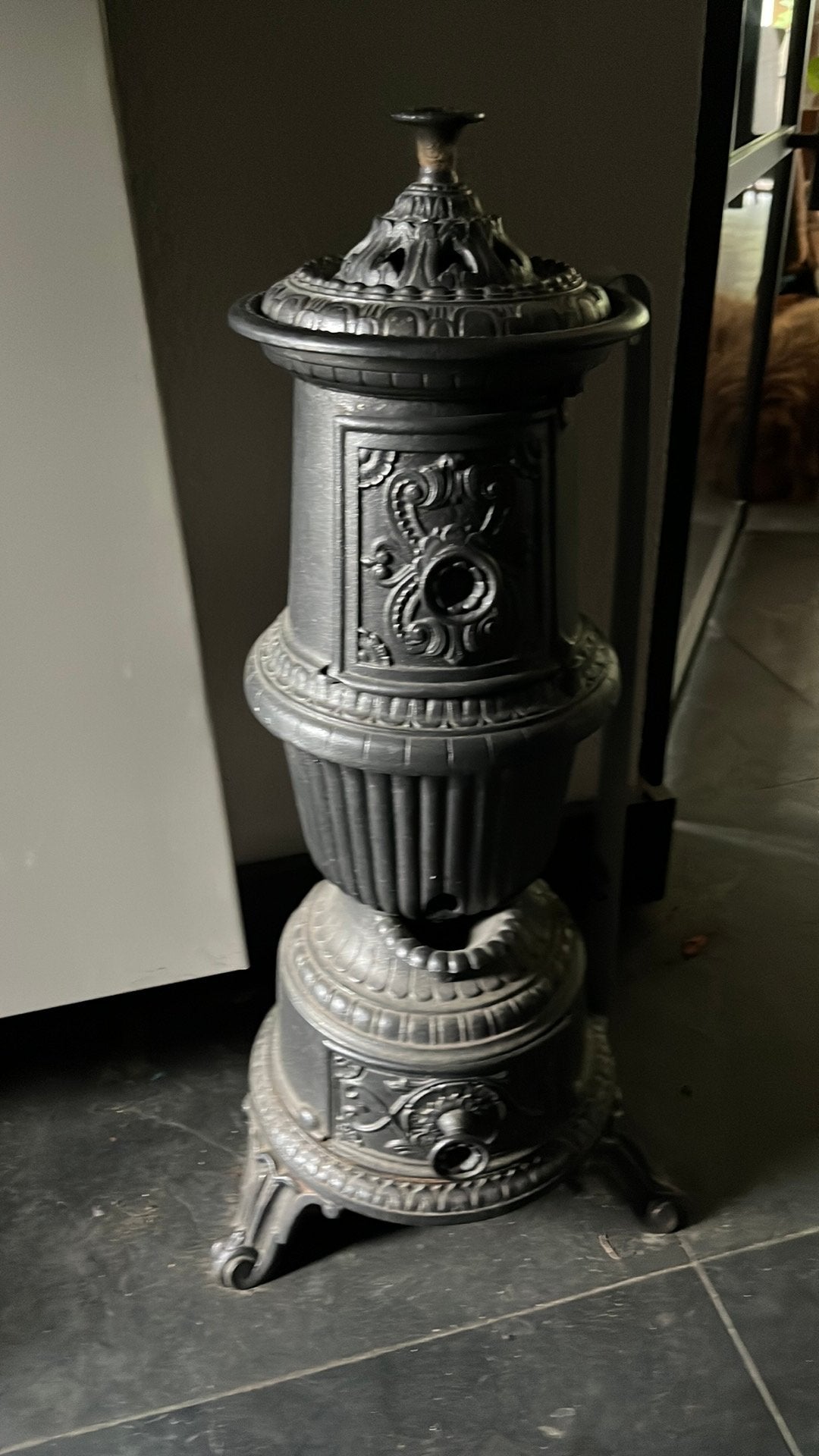 Te koop; antiek kacheltje, Ophalen of Verzenden, Gebruikt, Hout, Houtkachel