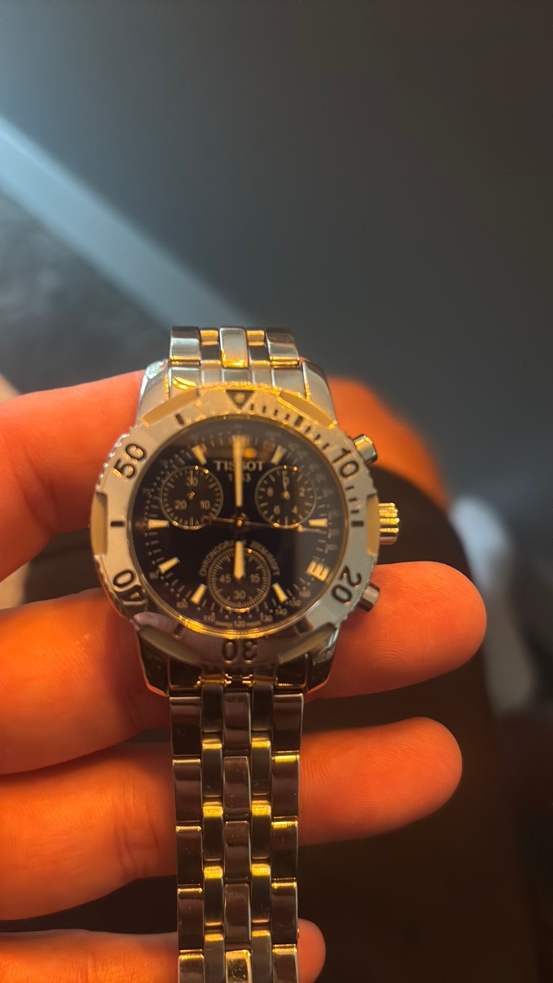Te koop tissot echt, Ophalen of Verzenden, Zo goed als nieuw, Zwart, Android