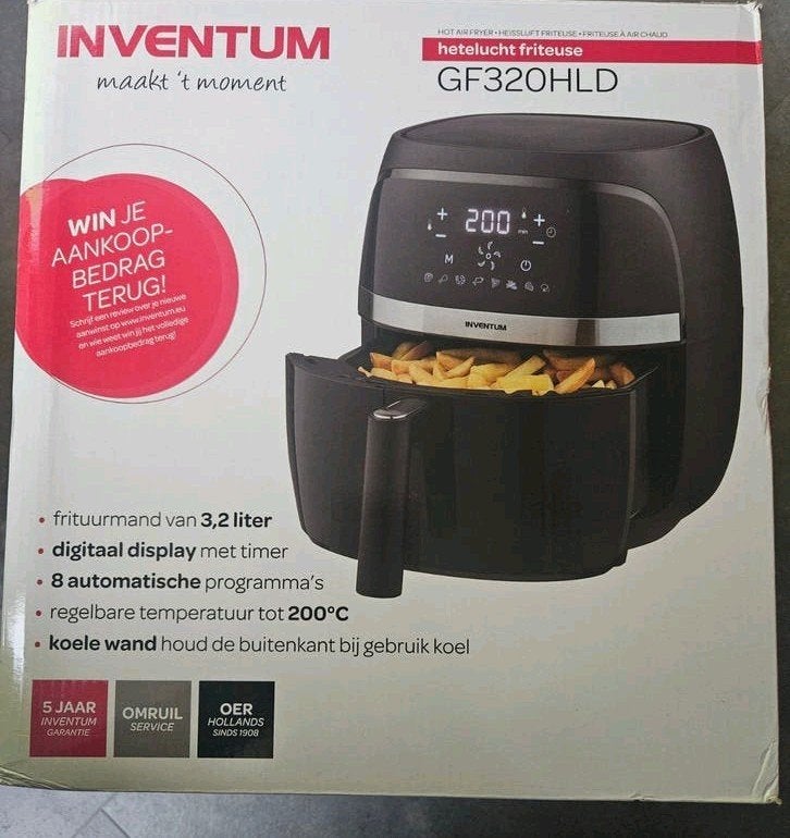 Airfryer Inventum  nieuw, 3 tot 4 liter, Ophalen, Nieuw