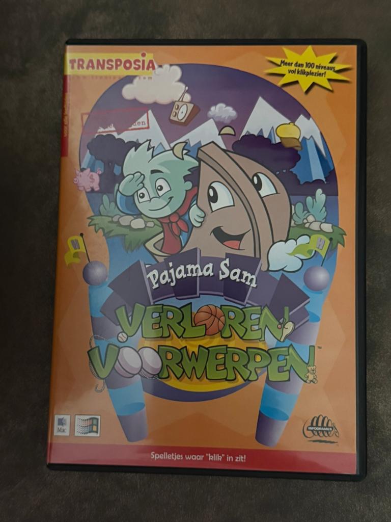 Pajama Sam: Verloren Voorwerpen! (PC/Mac), Puzzel en Educatief, Gebruikt, 1 speler, Ophalen of Verzenden
