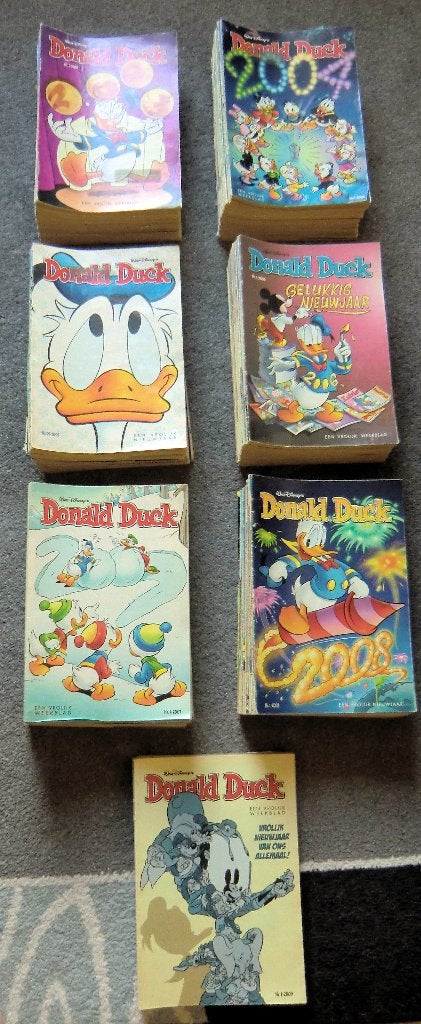 Donald Duck jaargangen, Gelezen, Complete serie of reeks, Ophalen of Verzenden, Donald Duck