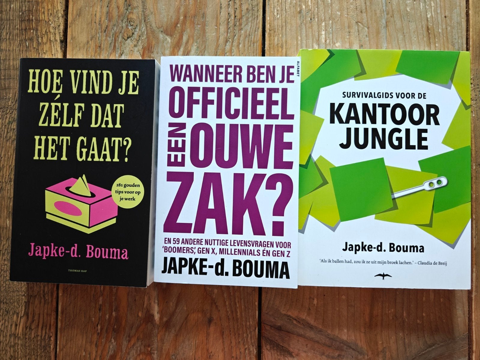 3 Boeken van Japke D. Bouma., Ophalen of Verzenden