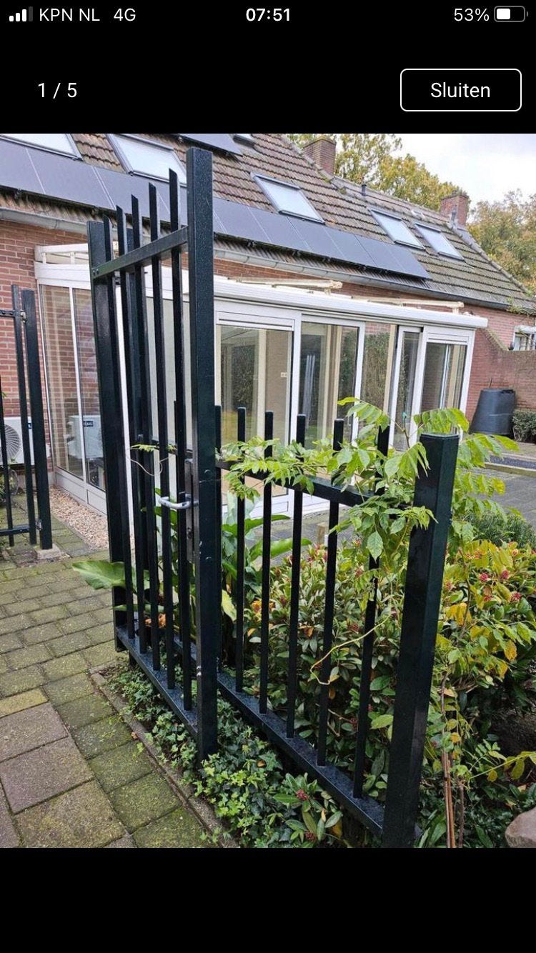 Heras tuinhek diversen delen, Tuin en Terras, Ophalen, 1 tot 2 meter, Minder dan 3 meter, Zo goed als nieuw