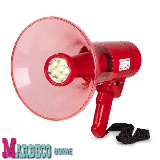 Megafoon 50W Record Sirene Microfoon, MEG050 LED lamp, Overige merken, Vonyx, Overige typen, Nieuw