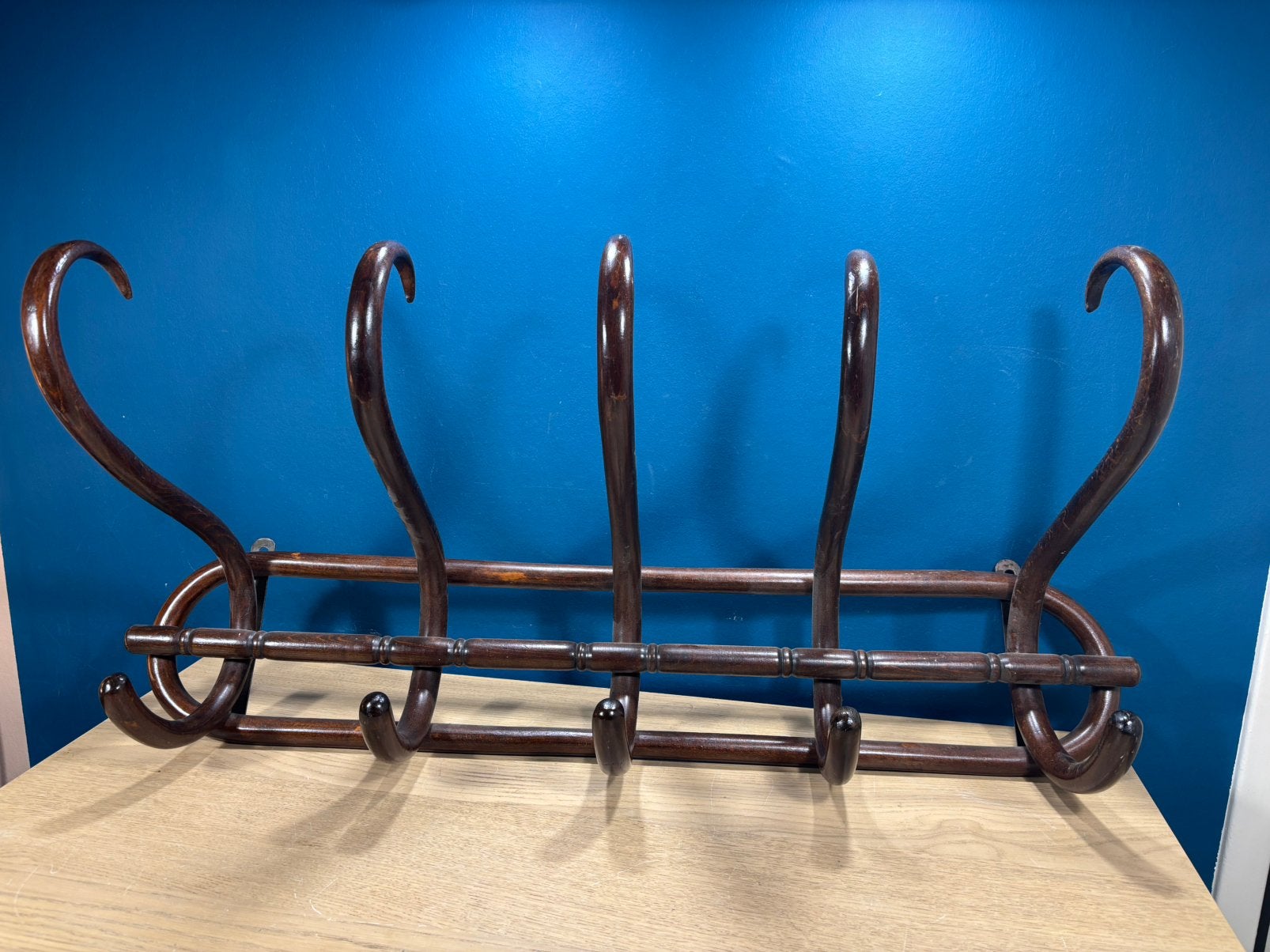 Mooie vintage kapstok thonet stijl, Wandkapstok, Geen, Ophalen of Verzenden, Zo goed als nieuw