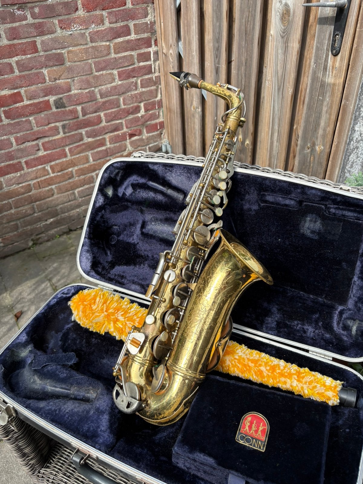 Conn saxofoon, Ophalen of Verzenden, Gebruikt, Alt, Met koffer