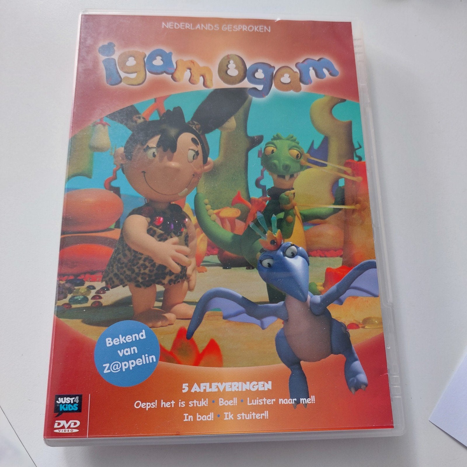 Igam Ogam DVD - 5 afleveringen - Bekend van Z@ppelin, Cd's en Dvd's, Gebruikt, Animatie, Alle leeftijden, Tv-serie