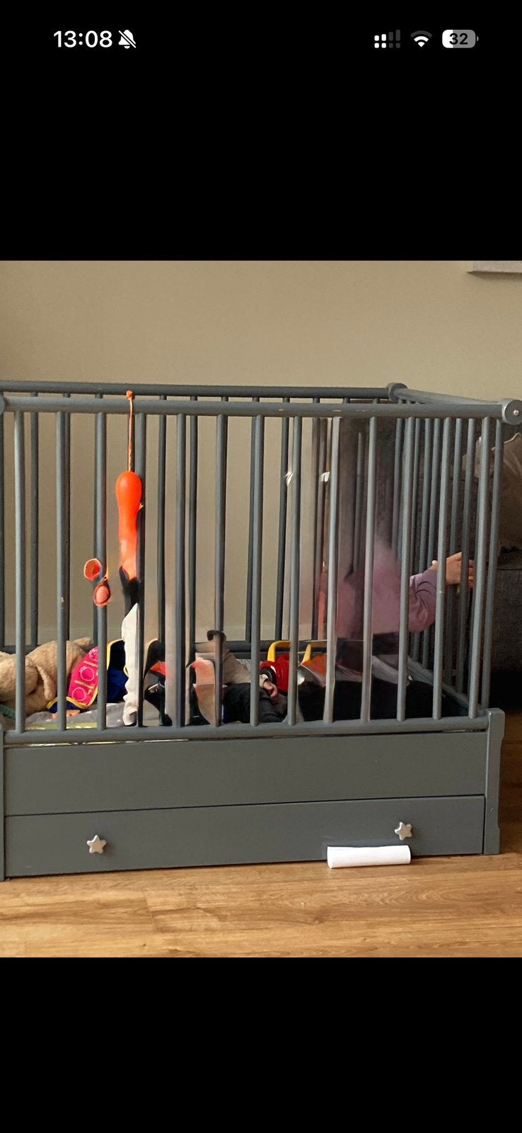 Box met lade, Kinderen en Baby's, Boxen, Ophalen, Gebruikt, In hoogte verstelbaar