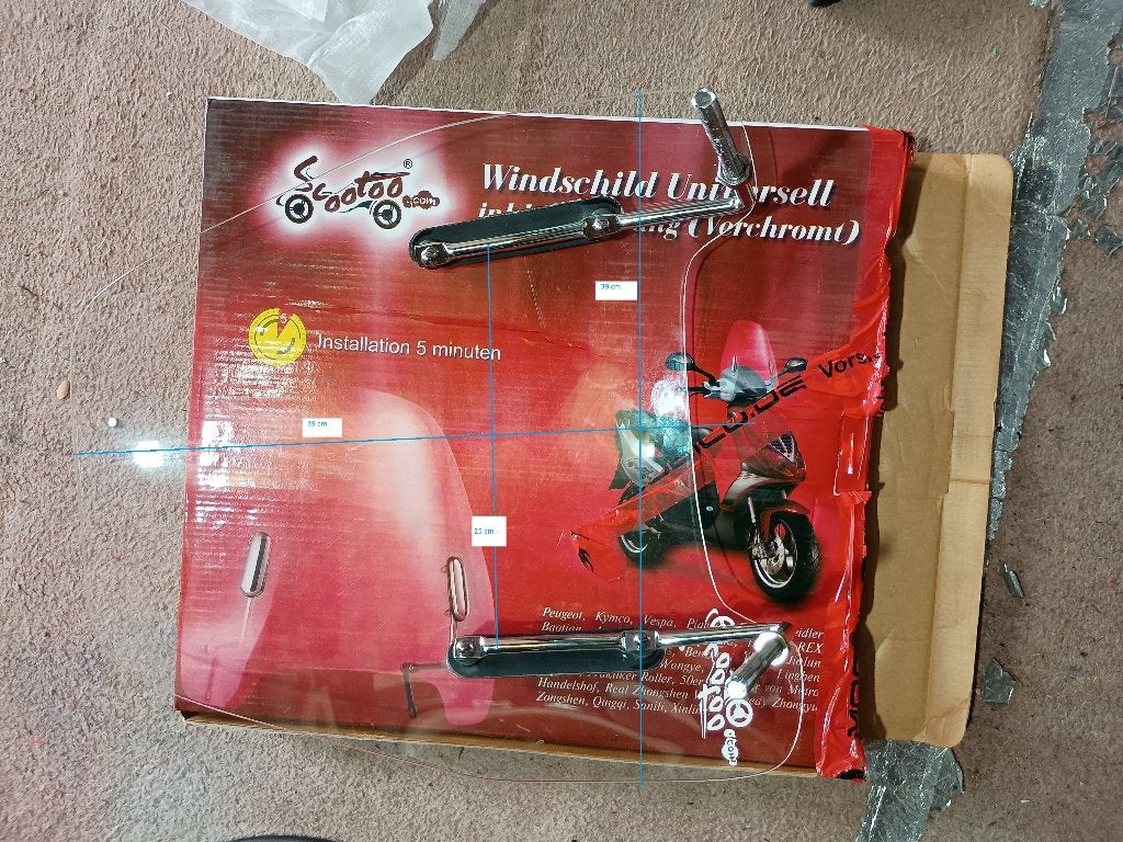 universeel windscherm voor brommer - scooter - lichte motor, Ophalen of Verzenden, Nieuw, Overige typen, Overige merken
