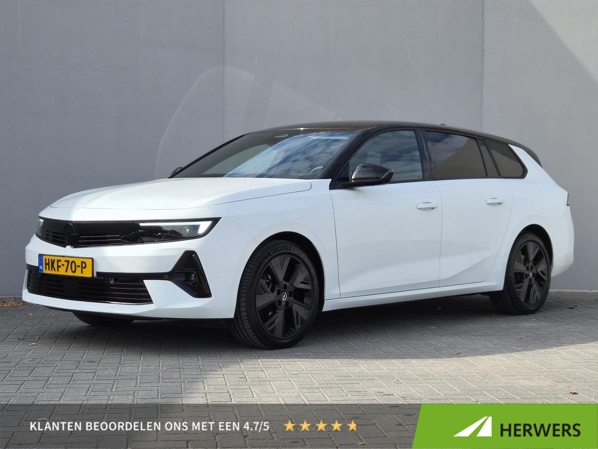 Opel Astra Electric 54 kWh GS / SOH 96% / Stuur- & Stoelverw, Auto's, 156 pk, Wit, 315 min, Kunstmatig leder