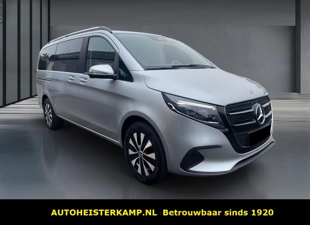 Mercedes-Benz V-Klasse 220d L2 Style Grijs Kenteken Distroni, Automaat, Gebruikt, Zwart, 4 cilinders
