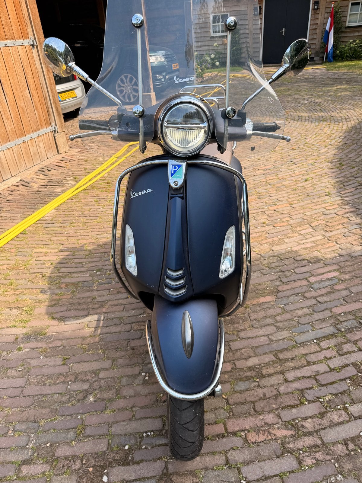 Vespa Primavera S 50cm3, matblauw, geen schade, Ophalen, Gebruikt, Benzine, Vespa