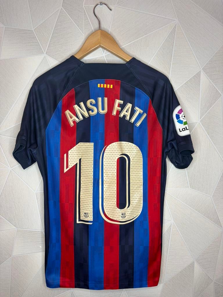 FC Barcelona Thuis 2022/2023 Ansu Fati, Maat M, Ophalen of Verzenden, Gebruikt, Shirt