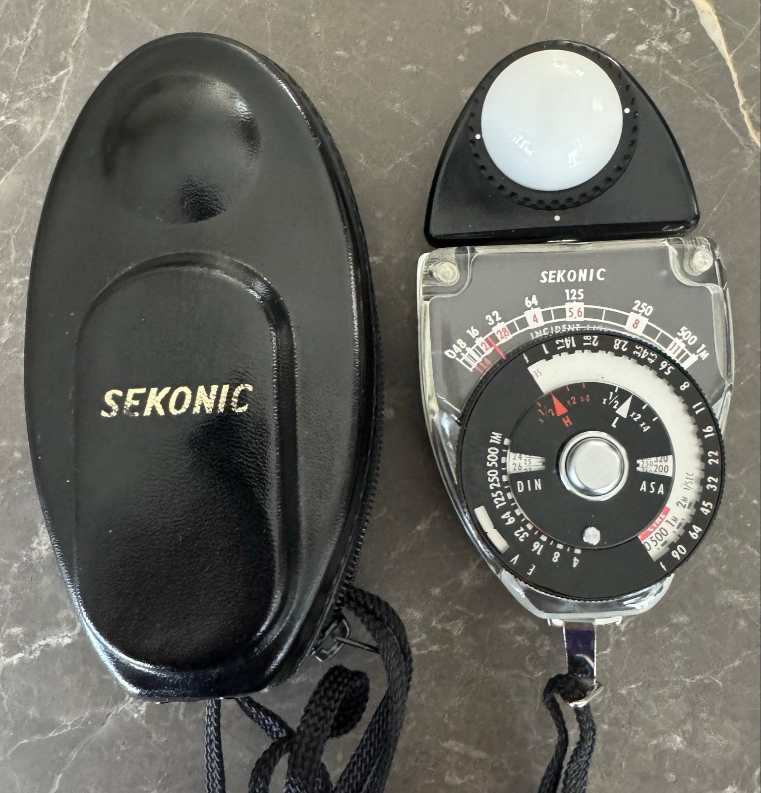 Sekonic Studio Deluxe L-28c2 Lichtmeter met etui izgs, Sekonic, Lichtmeter, Ophalen of Verzenden, Zo goed als nieuw