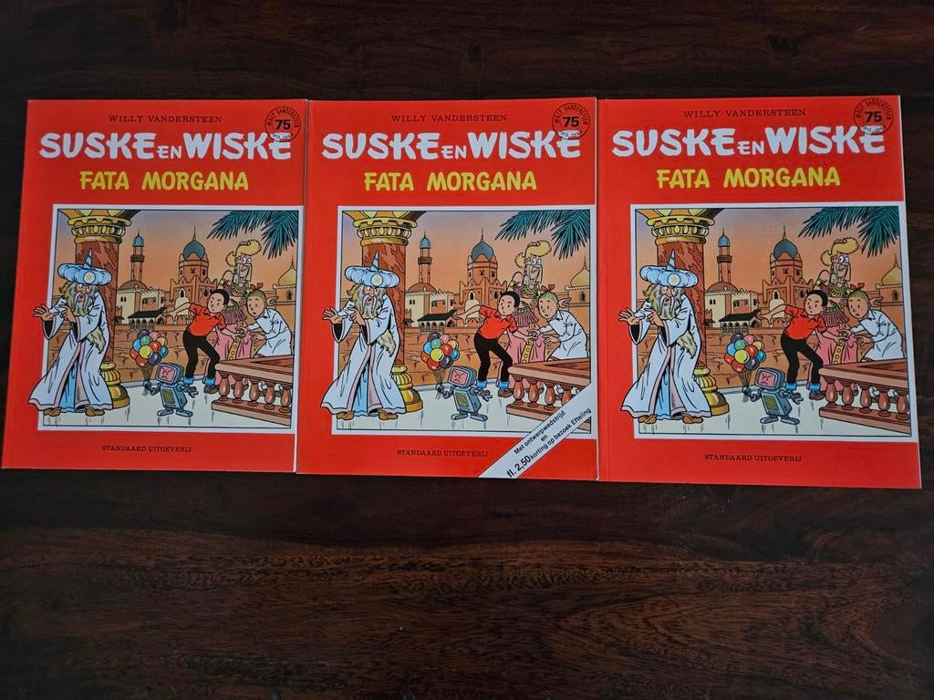 Suske en Wiske, Fata Morgana 3 verschillende uitgaves, Boeken, Stripboeken, Meerdere stripboeken, Ophalen of Verzenden, Zo goed als nieuw