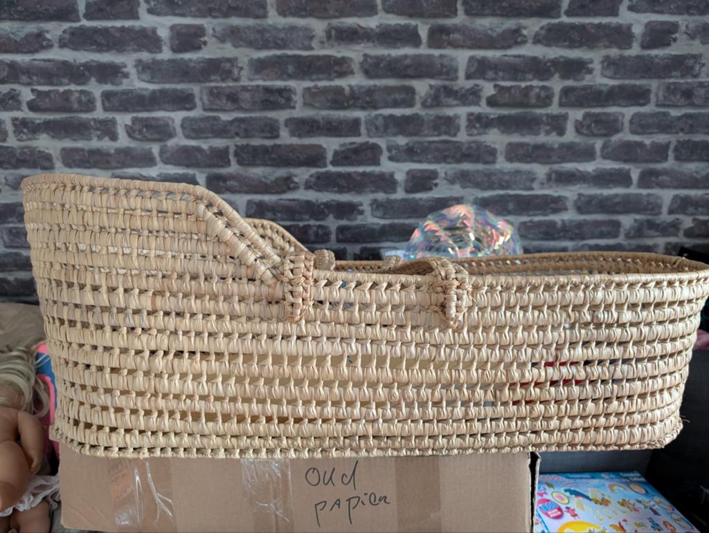 Vintage Mozes Mandje - Wiegje voor Baby's, Kinderen en Baby's, Babywiegjes en Ledikanten, Ophalen, Gebruikt, Wieg