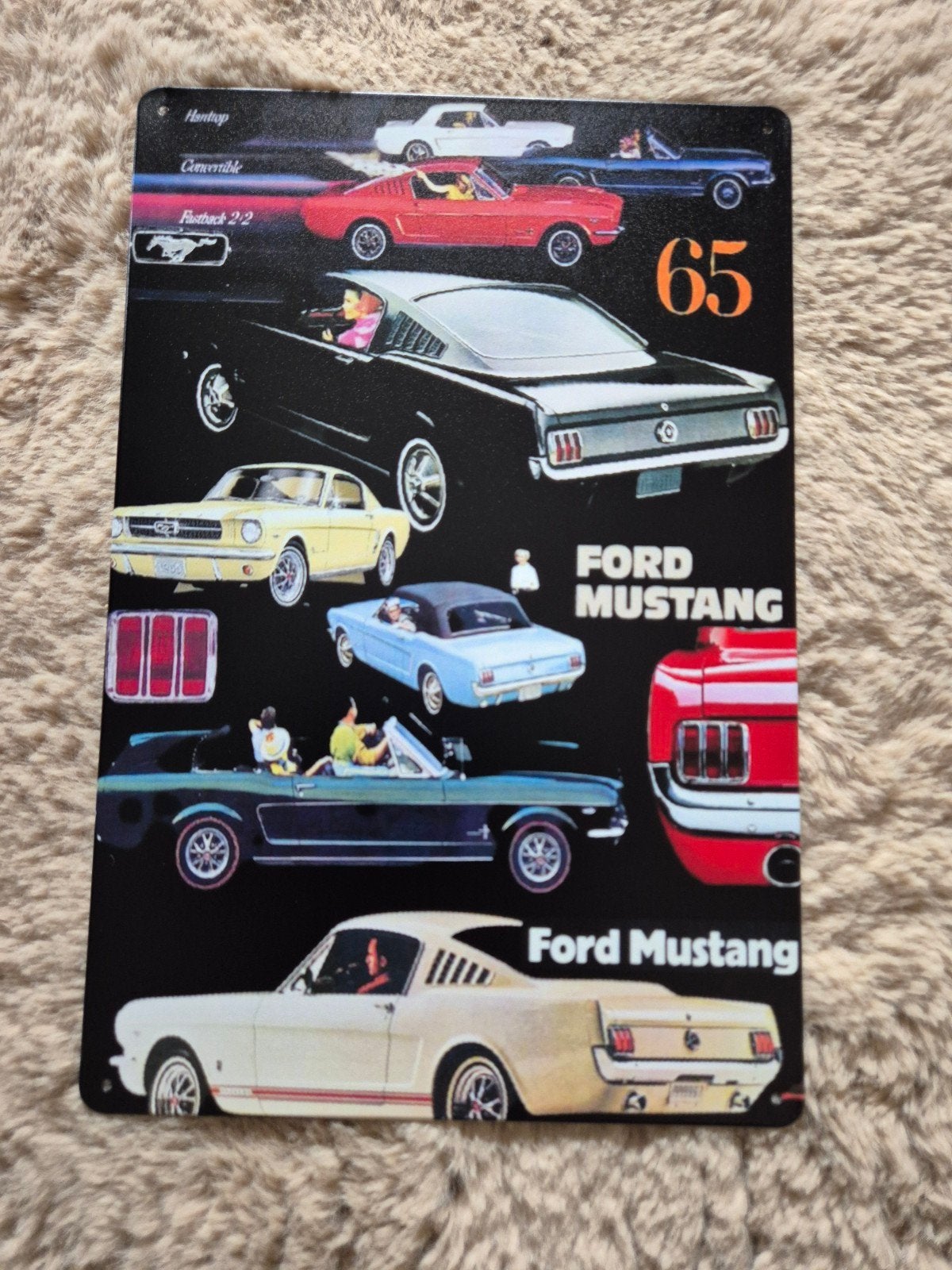 Ford mustang reclamebord, Verzamelen, Ophalen of Verzenden, Nieuw, Reclamebord