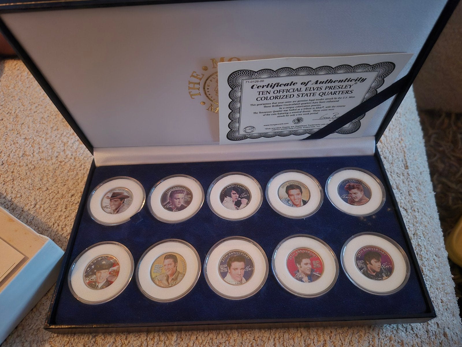 Prachtige Elvis Presley - 25th Anniversary Official Coin Set, Ophalen of Verzenden, Buitenland, Munten