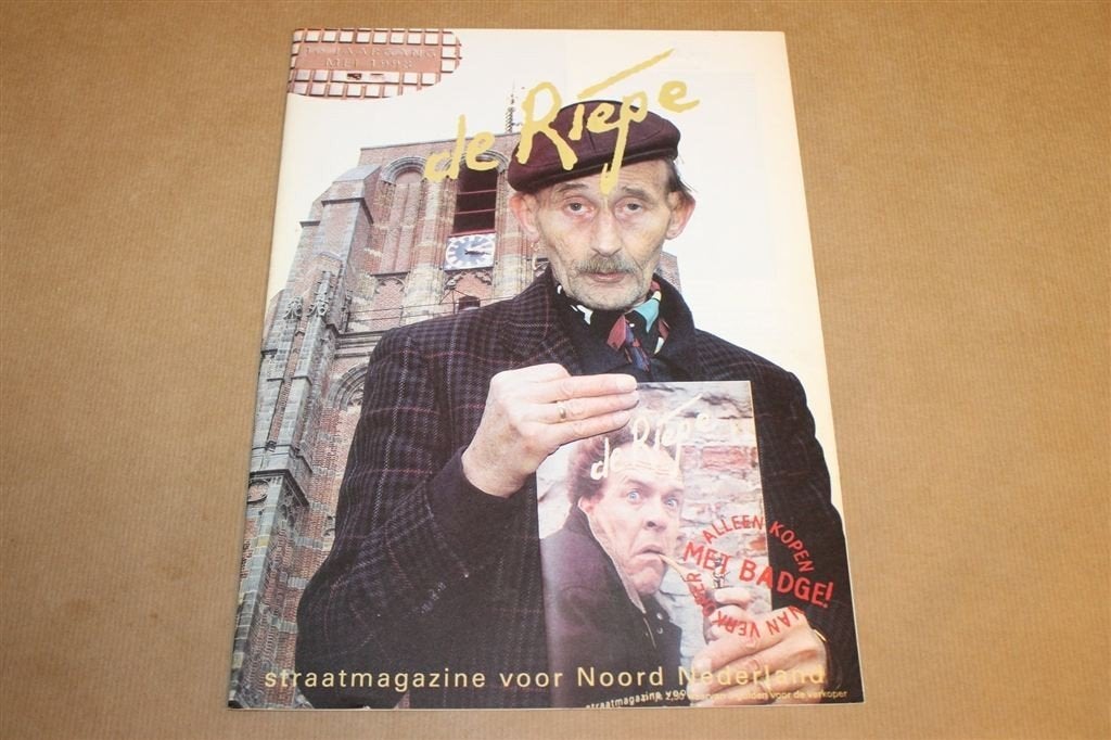 De Riepe — Straatkrant Noord-NL 1e Jrg, 1e nr 1998, Ophalen of Verzenden, Gelezen, Muziek, Film of Tv