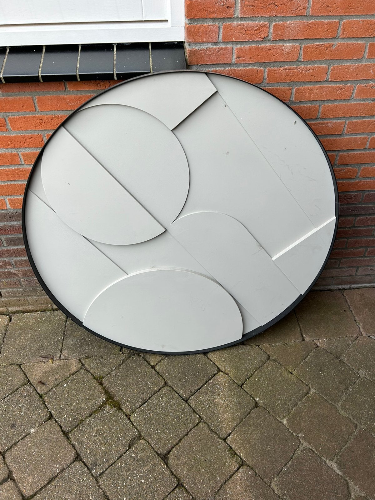 Woood Fiona houten decoratiebord met metalen rand, Ophalen, Nieuw