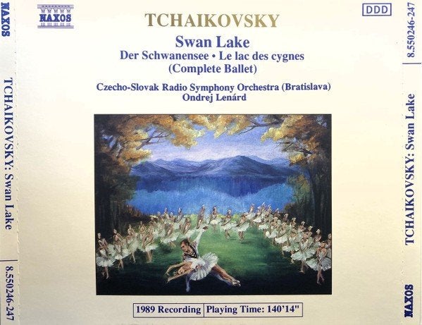 Tchaikovsky Swan Lake (Complete Ballet) dubbel CD, Gebruikt, Ophalen of Verzenden, Romantiek, Orkest of Ballet